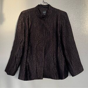 Eileen Fisher Silk Textured Lightweight Jacket Cardigan